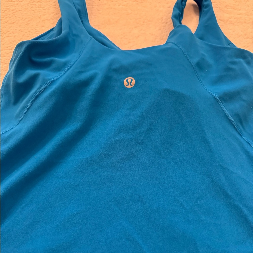 lululemon Align Waist Length Blue Athletic Tank Top - Picture 3 of 6
